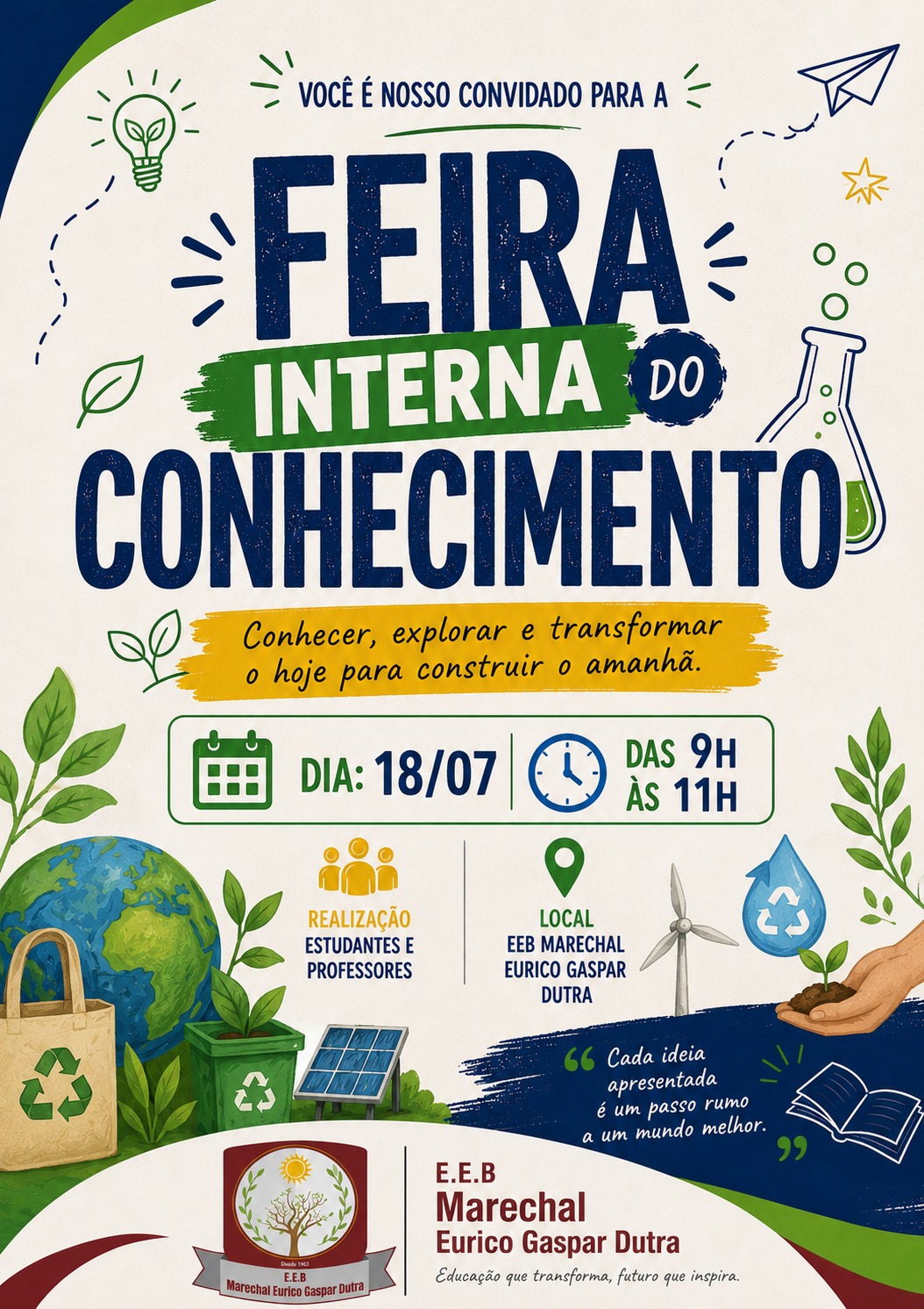 Cartaz da Feira Interna do Conhecimento