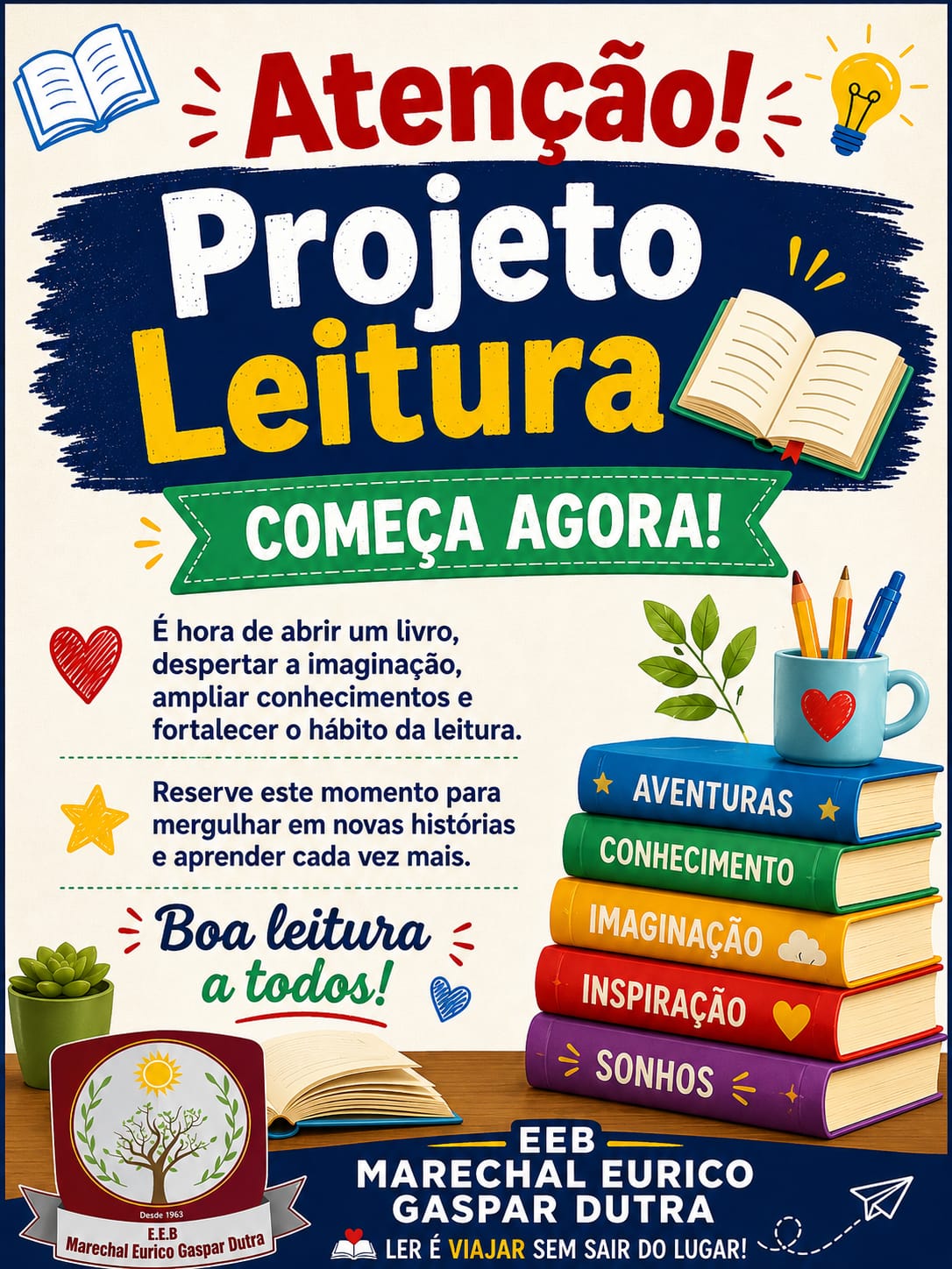 Cartaz do Projeto Leitura