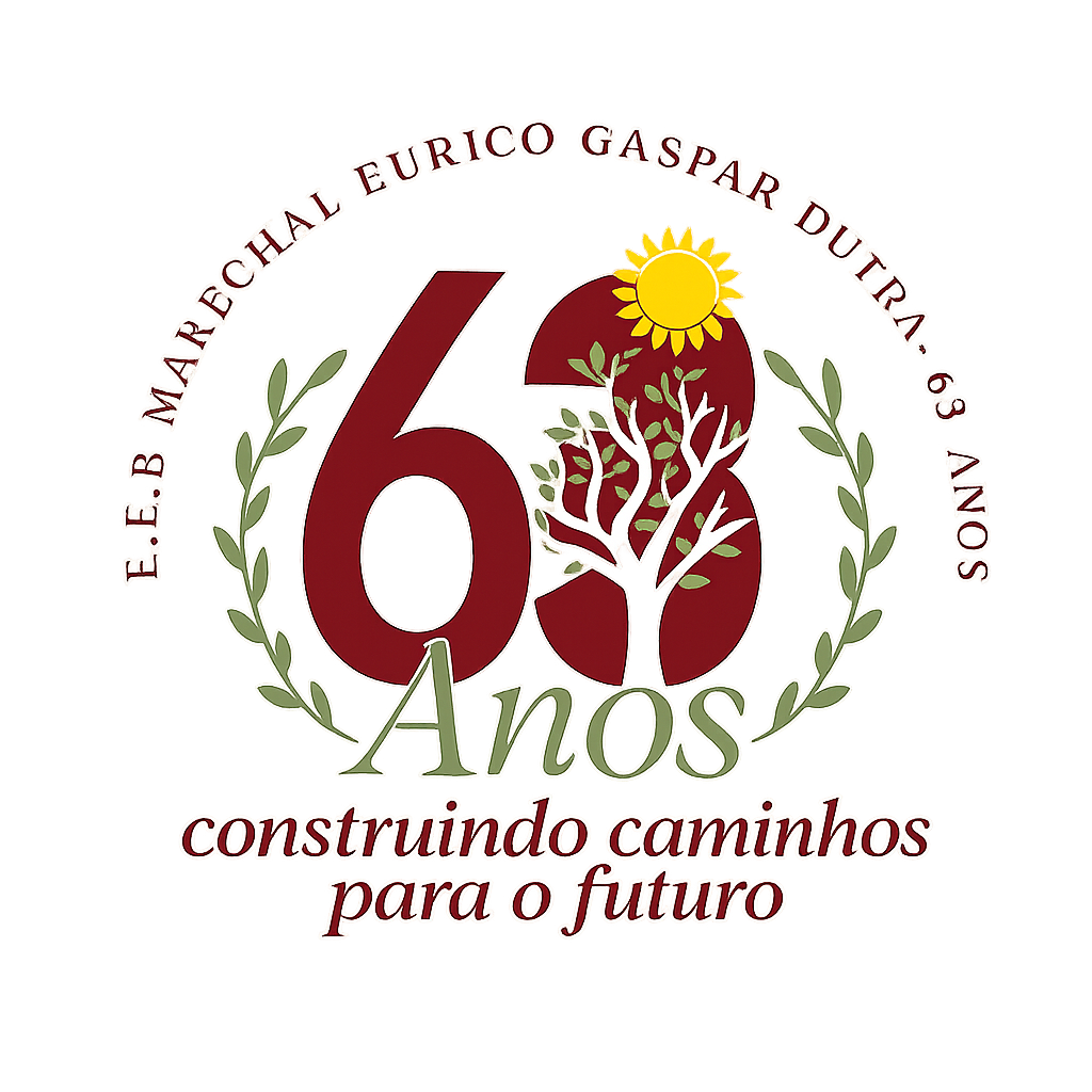 Selo comemorativo de 63 anos da EEB Marechal Eurico Gaspar Dutra